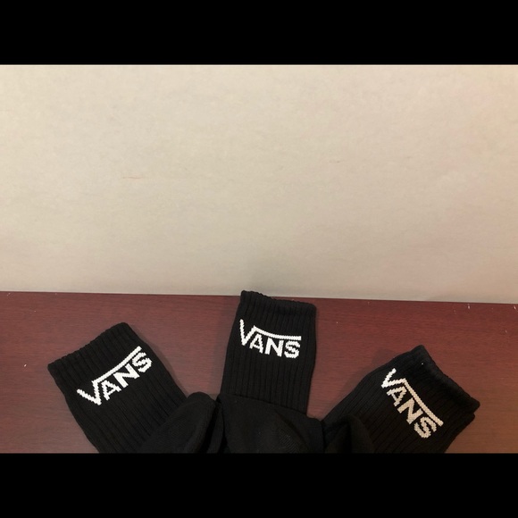 Vans Crew Socks, Black, 3 Pack - Picture 7 of 7